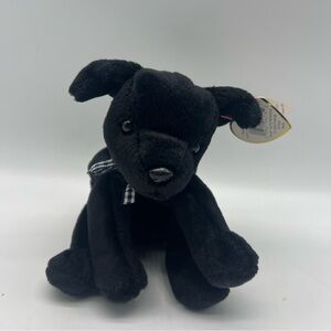 Rare TY LUKE The Black Beanie Baby 1998‎ 6” Plush Stuffed Animal with Tag Errors